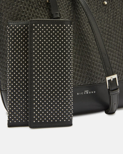 Borsa John Richmond tote effetto paglia donna