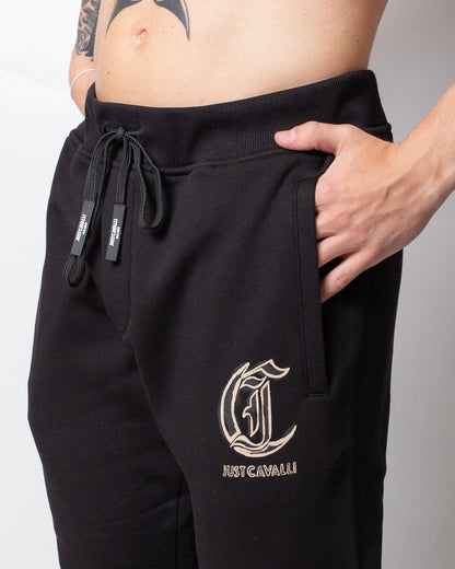 Pantalone Just Cavalli in felpa con logo stampato uomo