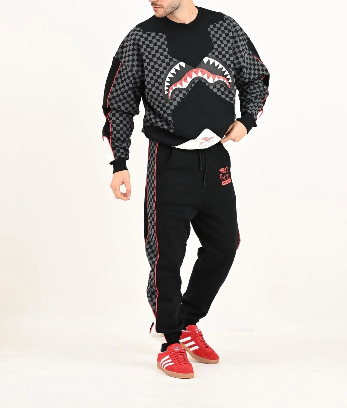 Felpa Sprayground girocollo "Triple decker Heir"