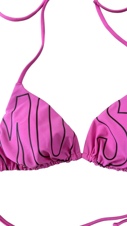 Triangolo mare Moschino Swim con logo a contrasto donna
