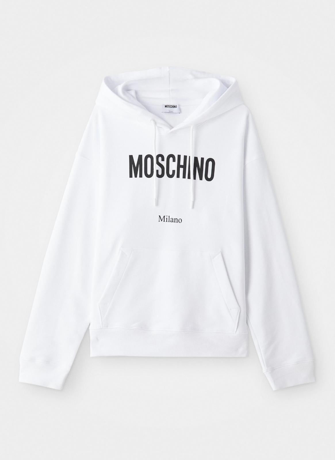 Felpa Moschino con cappuccio e logo basic