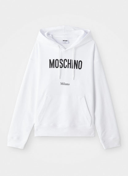 Felpa Moschino con cappuccio e logo basic