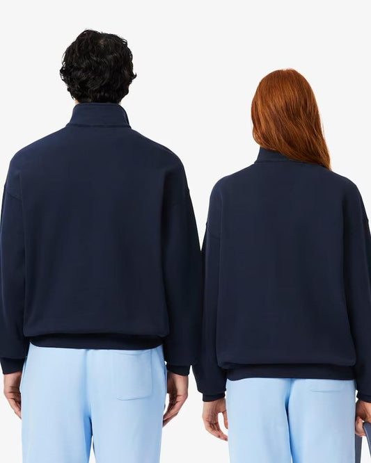 Felpa Lacoste mezzazip minimal uomo