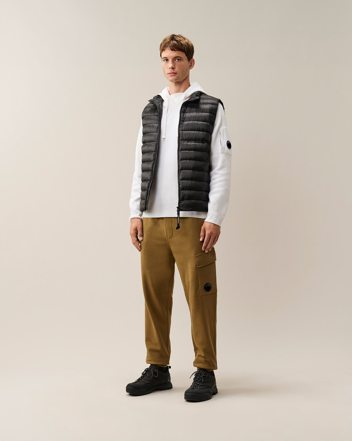 Maglia C.P. Company in lana con cappuccio uomo