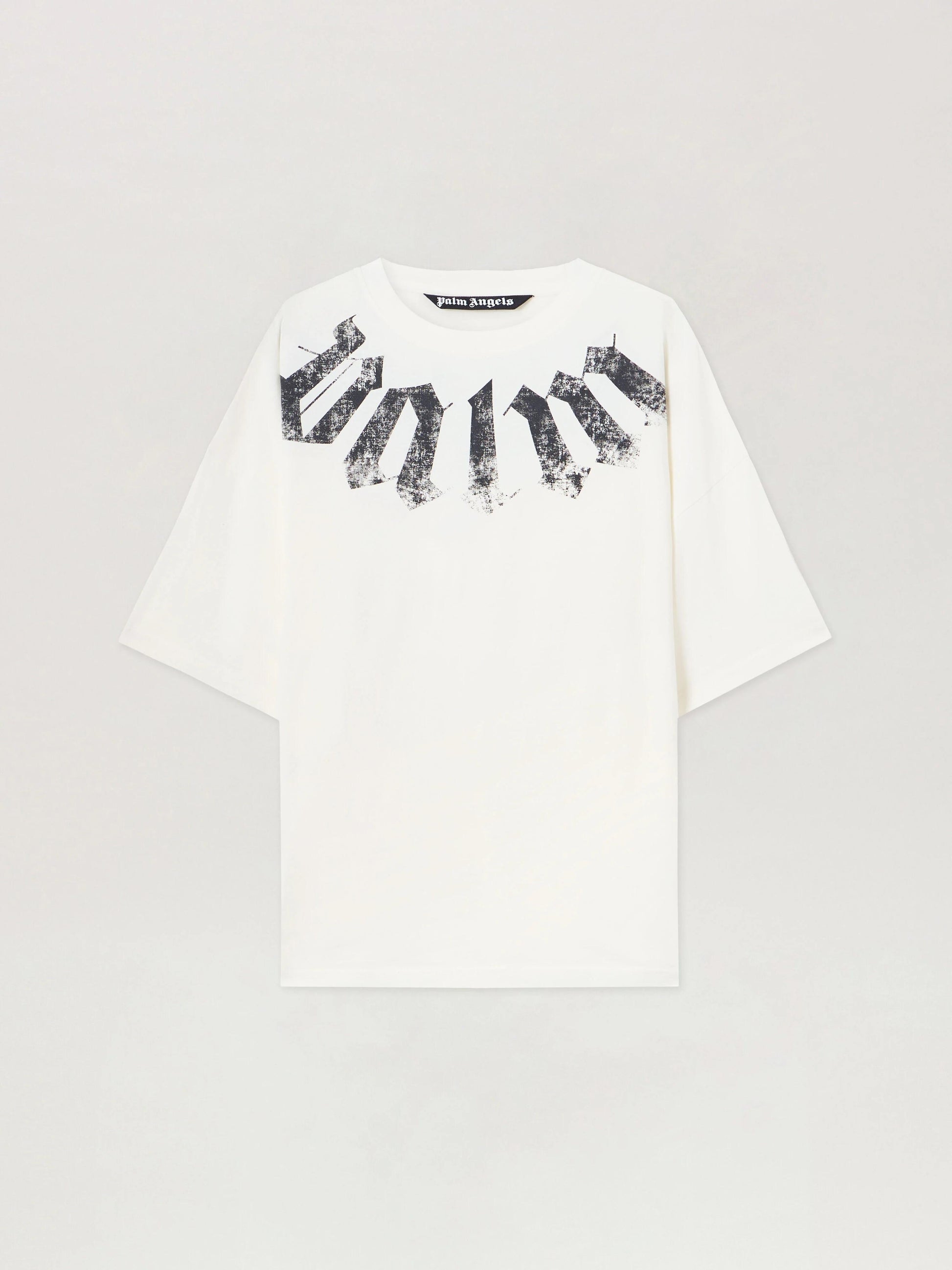 T-Shirt Palm Angels loose fit "Big Neck Logo" uomo