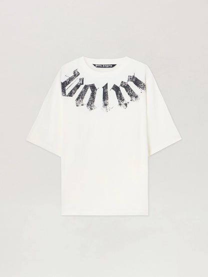 T-Shirt Palm Angels loose fit "Big Neck Logo" uomo