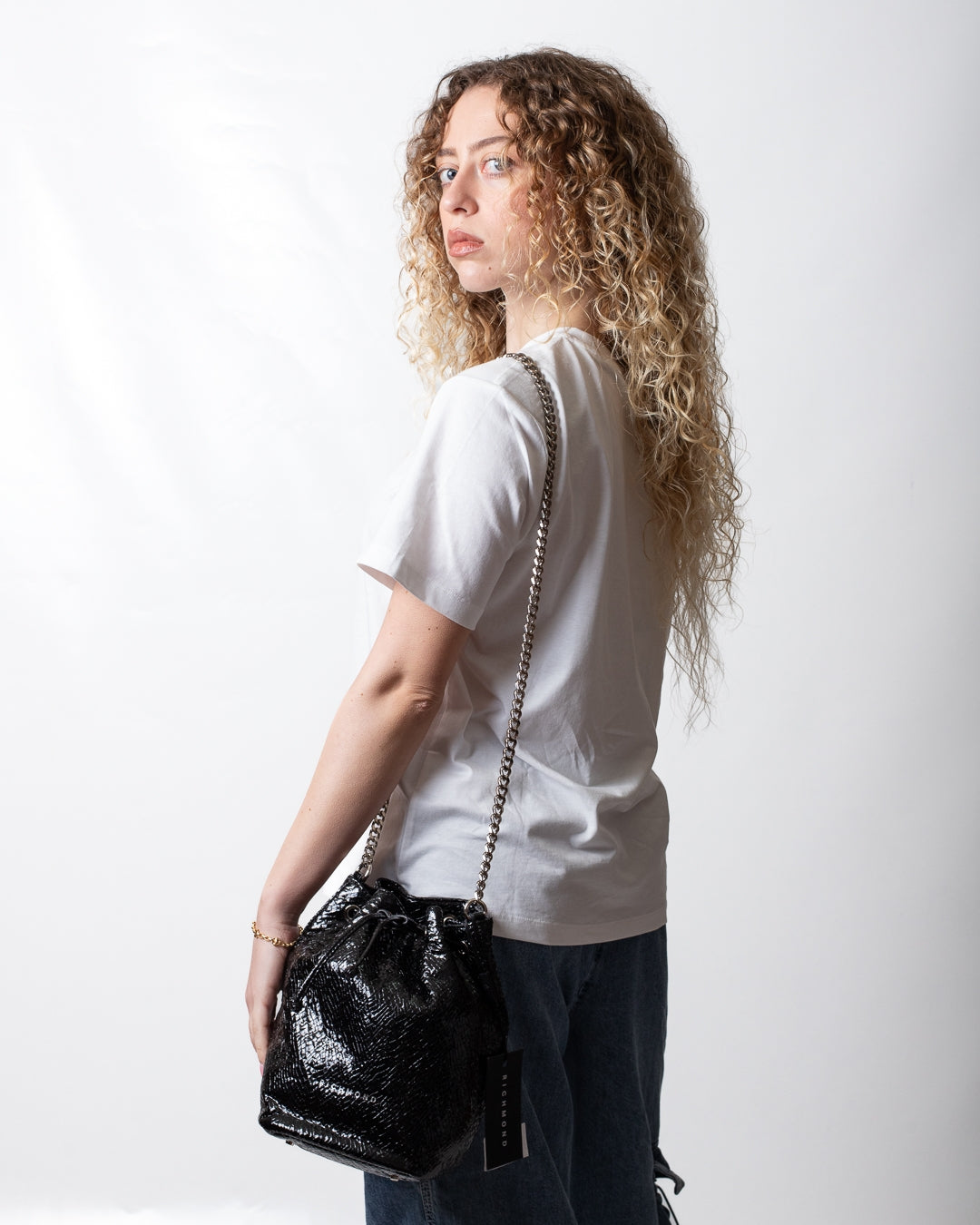 Borsa Richmond bucket con coulisse donna