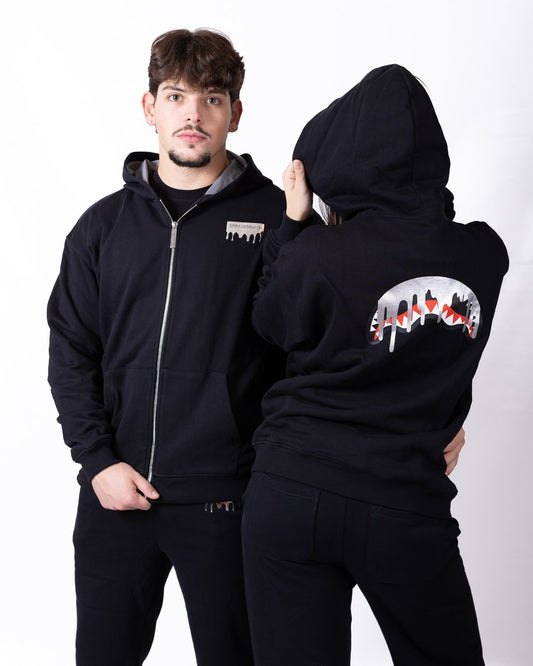 Felpa Sprayground full zip con cappuccio e dettagli iconici in pieno stile Sprayground