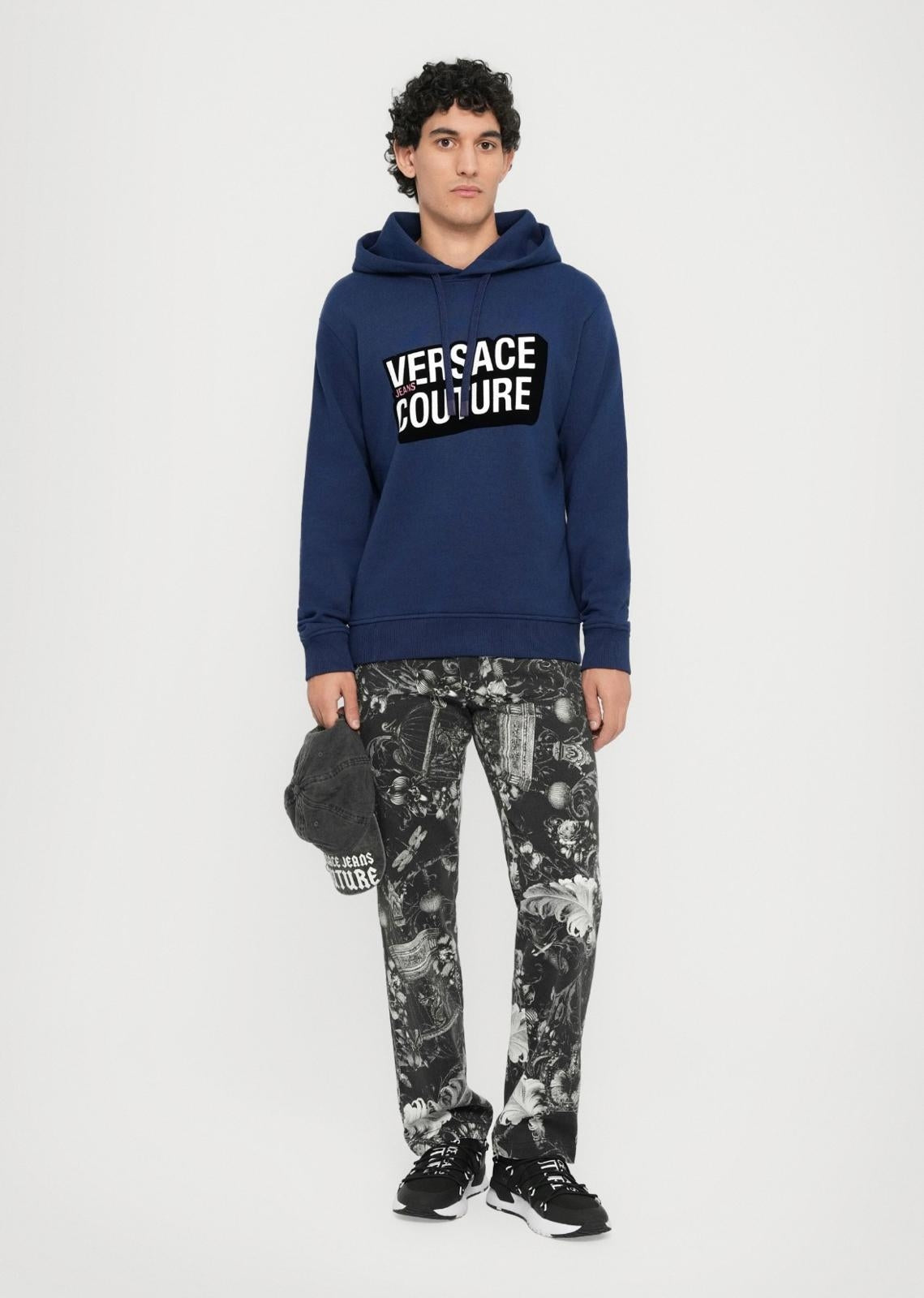 Felpa Versace Jeans Couture "Fleece Logo Square" uomo