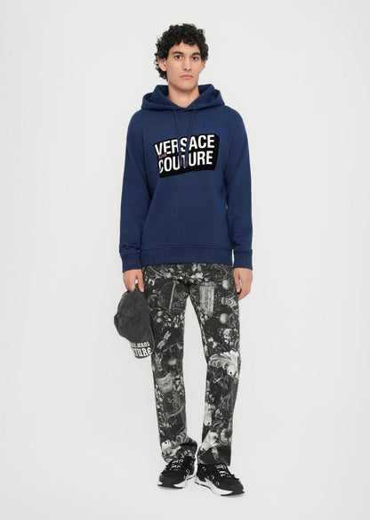 Felpa Versace Jeans Couture "Fleece Logo Square" uomo