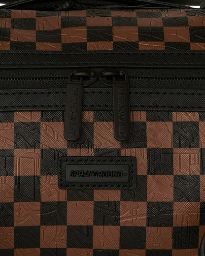 Borsa Sprayground marrone "CHECK 2 EMBOSS MINI DUFFLE"