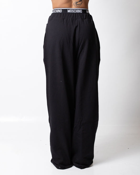 Pantalone Moschino Underwear in felpa con fascia logata donna