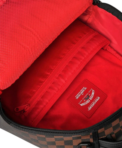 Zaino Sprayground marrone BROWN CHECK GHOST DRIP BACKPACK