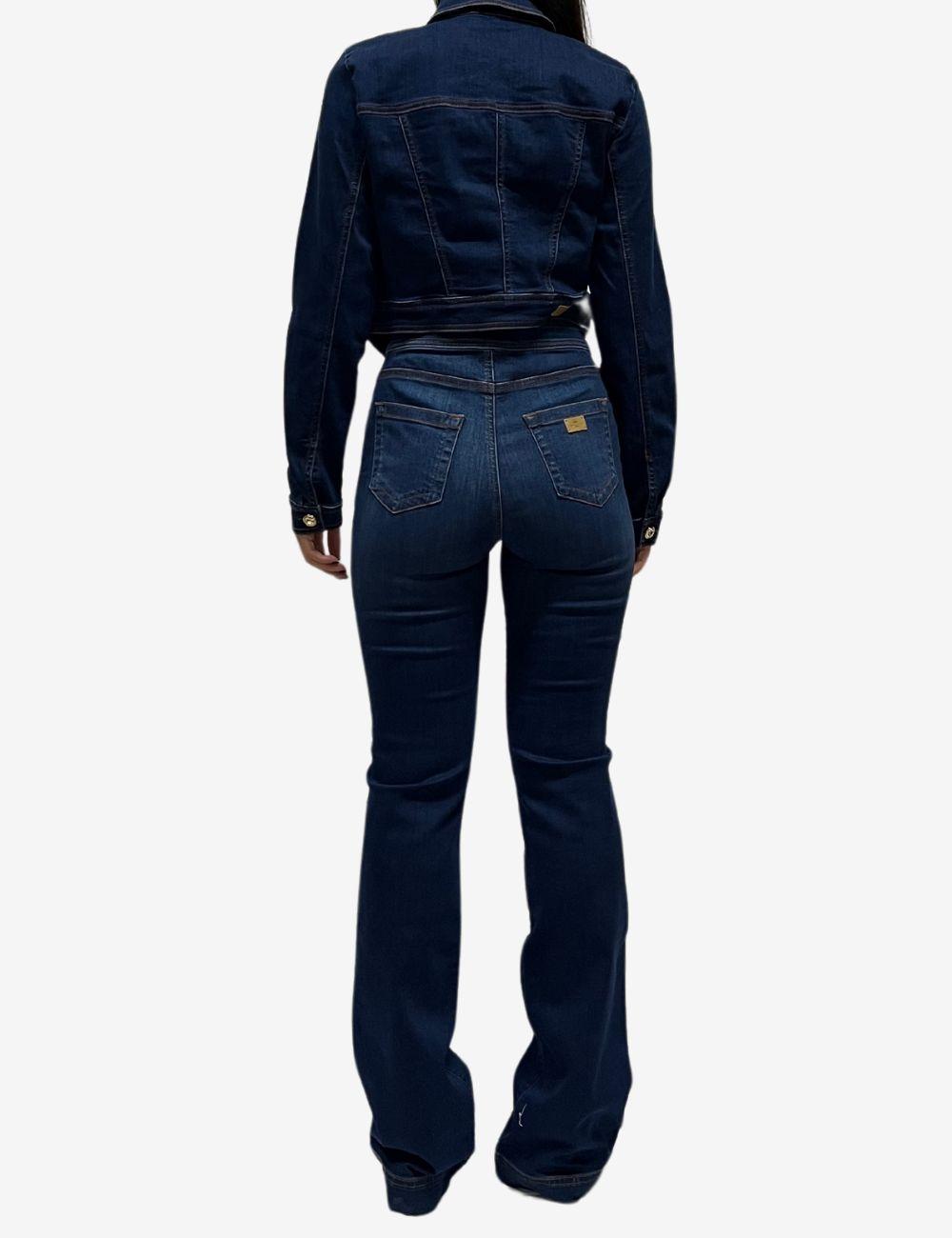 Giubbotto Nenette in denim scuro donna
