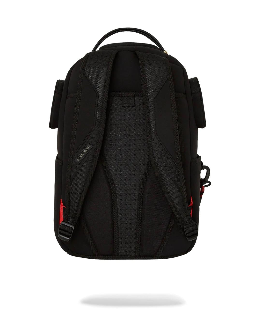 Zaino Sprayground Shark Central Lax Nero - Grande Borsa Per Scuola O Sport