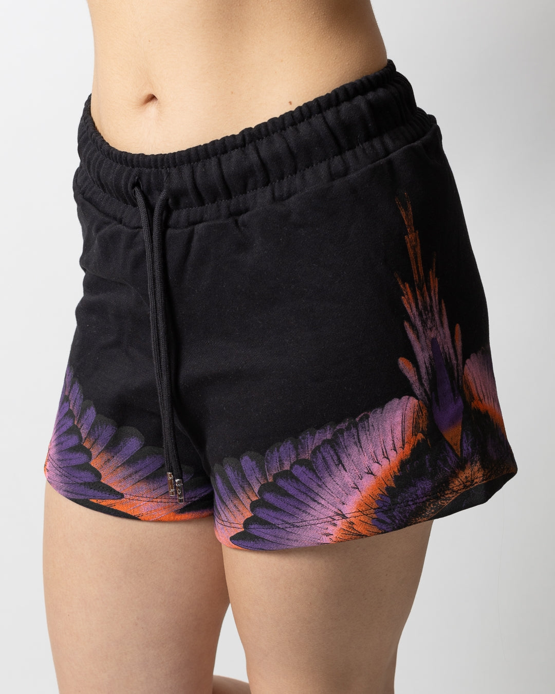 Short Marcelo Burlon in felpa "Icon Wings Colorfull" donna