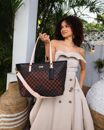 Borsa Sprayground marrone boujee strap tote