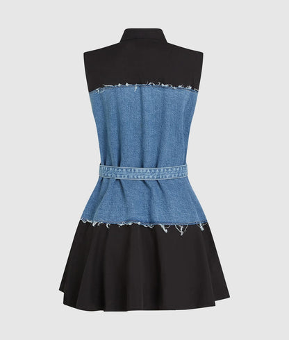 Abito Karl Lagerfeld Jeans "Mixed Material" donna