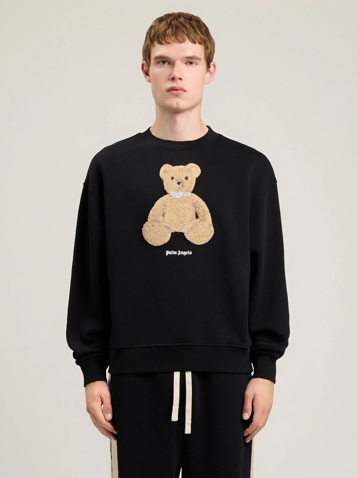 Felpa Palm Angels girocollo "Bear Regular" uomo
