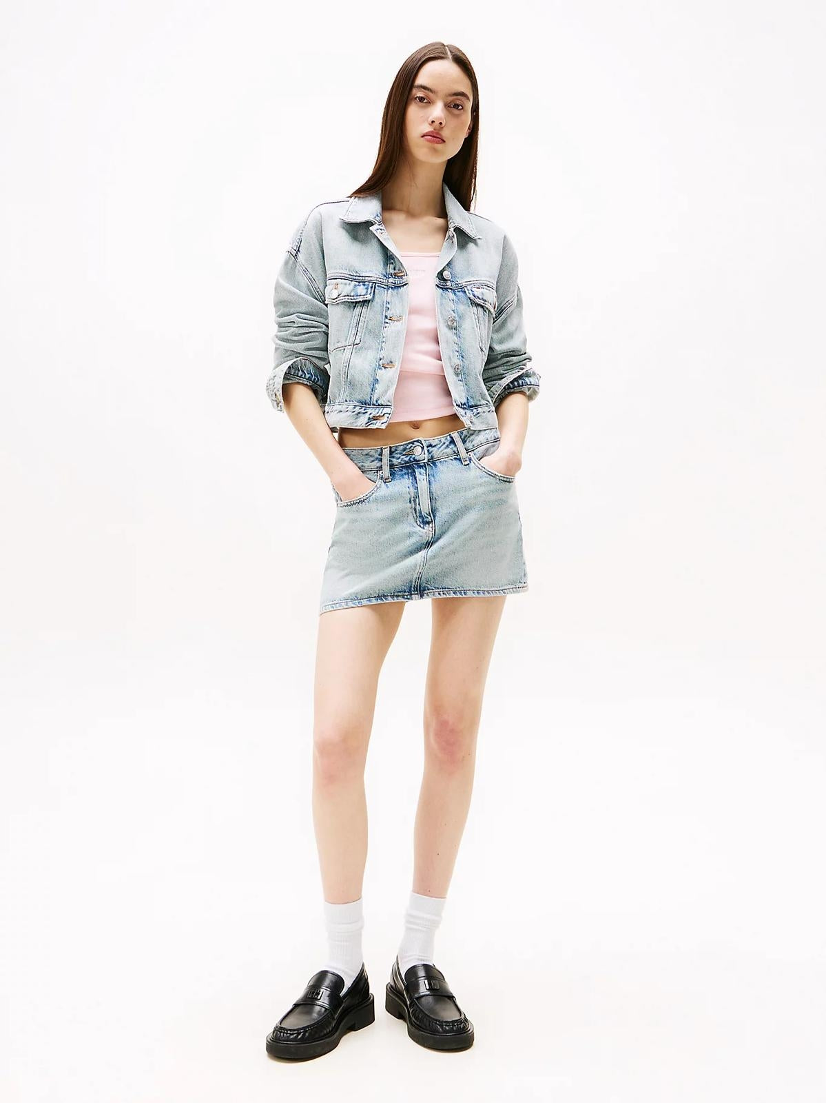 Minigonna Tommy Jeans in denim donna