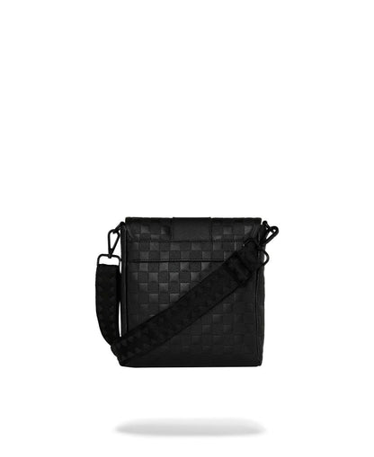 Tracolla Sprayground nero RAISED CHECK MESSENGER SLING