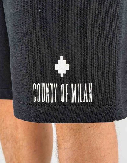 Bermuda Marcelo Burlon in felpa "County snake" uomo