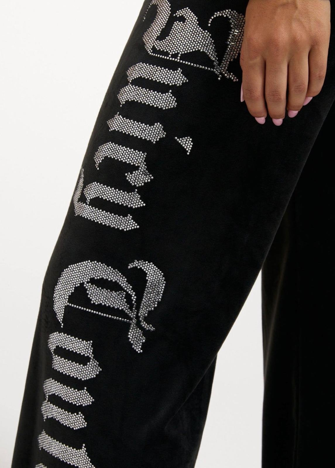Pantalone Juicy Couture con logo strass