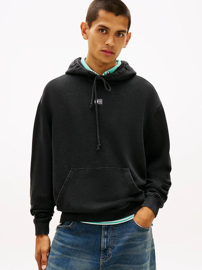 Felpa Tommy Jeans con cappuccio "Overdyed Flag" uomo