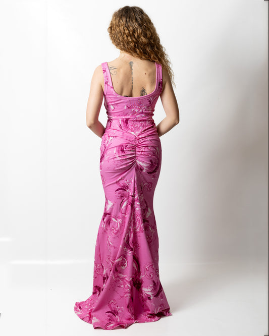 Abito Versace Jeans Couture "Curled Stripe Barocco" donna