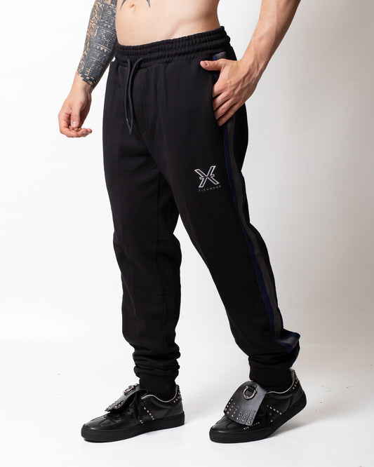 Pantalone Richmond X in felpa con bande a contrasto uomo