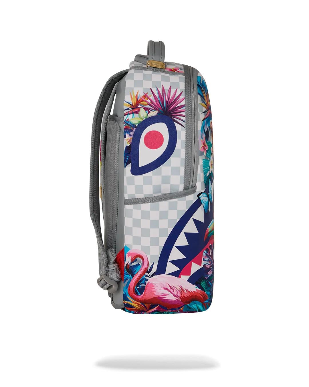 Zaino Sprayground bianco "Flowering jungle shark backpack"