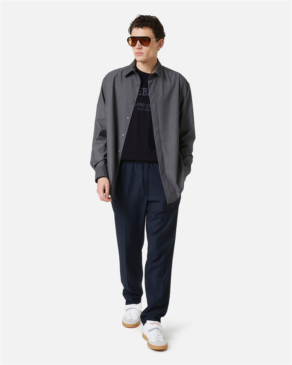 Maglia Iceberg girocollo logata uomo